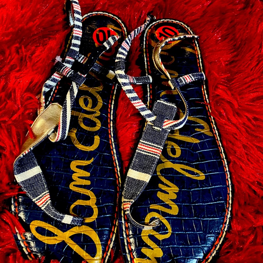 Sam Edelman ladies t-strap sandals size 10